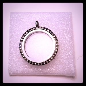 Large silver locket